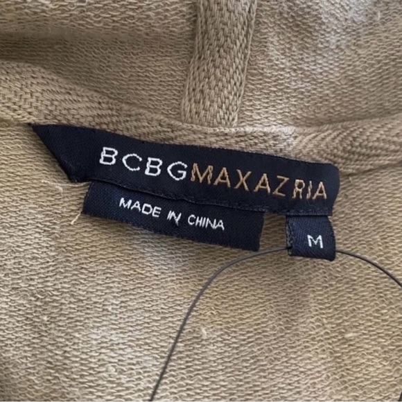 Women BCBG MAXAZRIA Zip-up Beaded Hooded Full Zip Sweatshirt - Picture 3 of 3